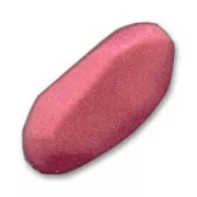 Rectangle 46x20 mm Bordeaux Mat