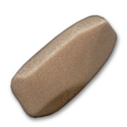 Rectangle 46x20 mm Brown Mat