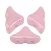 Perles en verre Hélios® par Puca® 6x10 mm Opaque Light Rose Ceramic Look x10g