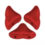 Perles en verre Hélios® par Puca® 6x10 mm Red Metallic Mat x10g