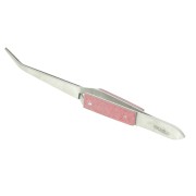 Pince à souder - brucelle croisée courbé - 17 cm auto blocage x1