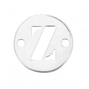 Intercalaire rond 2 trous lettre Z 8.5 mm en Argent 925 x1|raw }}