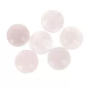 Cabochon rond 12 mm Quartz Rose x1