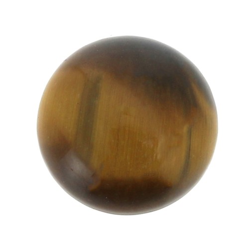 Cabochon rond 12 mm Oeil de tigre x1