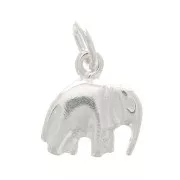 Breloque éléphant 10 mm en Argent 925 x1