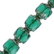 Facettes Antiques  6 mm Emerald Silver x20|raw }}
