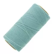 Bobine de fil ciré Linhasita pour micro macramé 1 mm - Bleu azur (605) x168m