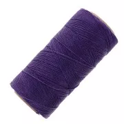 Bobine de fil ciré Linhasita pour micro macramé 1 mm - Dark Purple (369) x168m