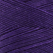 Bobine de fil ciré Linhasita pour micro macramé 1 mm - Dark Purple (369) x168m
