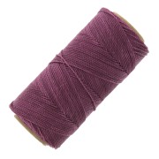 Bobine de fil ciré Linhasita pour micro macramé 1 mm - Prune (360) x168m