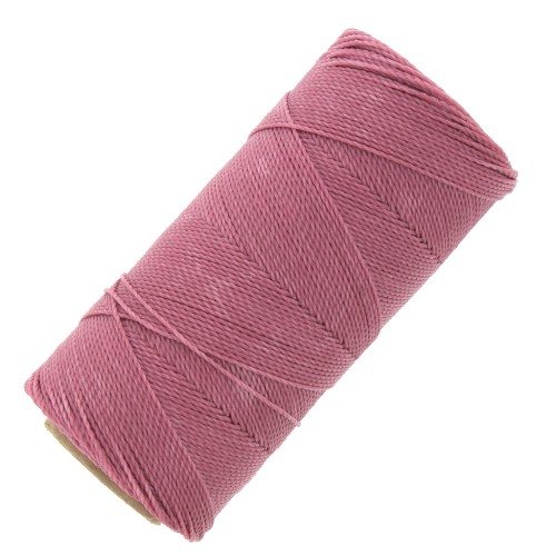 Bobine de fil ciré Linhasita pour micro macramé 1 mm - Dusty Rose (962) x168m