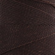 Bobine de fil ciré Linhasita pour micro macramé 0.5 mm - Café (496) x335m