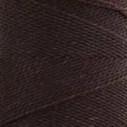 Bobine de fil ciré Linhasita pour micro macramé 0.5 mm - Café (496) x335m