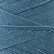 Bobine de fil ciré Linhasita pour micro macramé 0.5 mm - Bleu capri (226) x335m