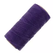 Bobine de fil ciré Linhasita pour micro macramé 0.5 mm - Dark Purple (369) x335m