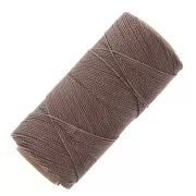 Bobine de fil ciré Linhasita pour micro macramé 0.75 mm - Taupe (366) x228m