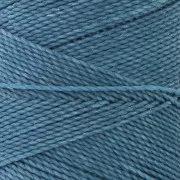 Bobine de fil ciré Linhasita pour micro macramé 0.75 mm - Bleu capri (226) x228m