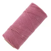 Bobine de fil ciré Linhasita pour micro macramé 0.75 mm - Dusty Rose (962) x228m