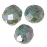 Facettes 8 mm Vert/Gris marbré x20|raw }}