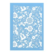 Silk Screen Moiko pour Pâte polymère 74x105 mm Motif Fleurs 12.03|raw }}