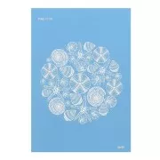 Silk Screen Moiko pour Pâte polymère 74x105 mm Motif Coquillages 12.06