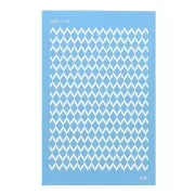 Silk Screen Moiko pour Pâte polymère 74x105 mm Motif Chevrons 11.24