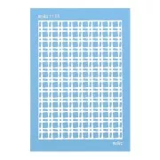 Silk Screen Moiko pour Pâte polymère 74x105 mm Motif Quadrillage Rétro 11.05