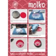 Silk Screen Moiko pour Pâte polymère 74x105 mm Motif Ethnique losange 11.09