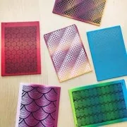 Silk Screen Moiko pour Pâte polymère 74x105 mm Motif Ethnique losange 11.09