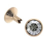 Rivet PureCrystal 53005 8 mm Crystal Silver Shade / Doré Rose x1