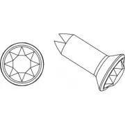 Rivet PureCrystal 53005 8 mm Jet / Doré x1