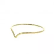 Bague chevron Taille 52 en Gold filled (or laminé)  x1