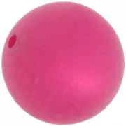 Perle ronde Polaris Dépolie 20 mm Fuchsia x1
