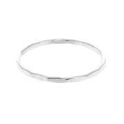 Bague martelée en Argent 925 Taille 52 x1|raw }}