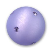 Perle ronde strass Polaris 16 mm Violet x1