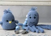 Perles en silicone 15 mm pour attache sucette/tétine - Lavande / Gris / Blanc x7