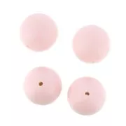 Perles en silicone 18 mm pour attache sucette/tétine - Rose Layette x4