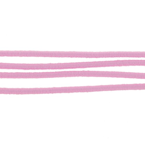 Fil élastique gainé 1 mm Light Rose x 19 m