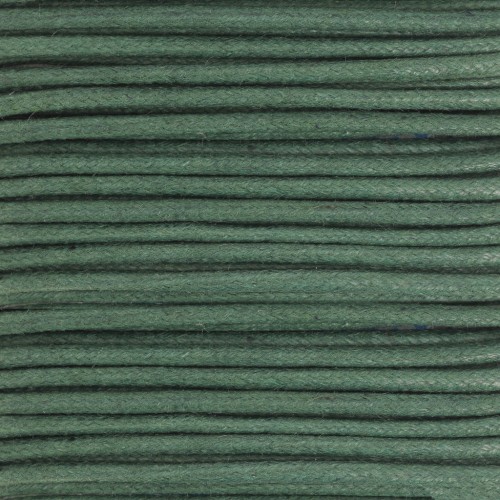 Coton ciré 2 mm Vert Sapin x5 m