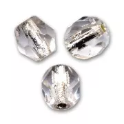 Facettes 6 mm Crystal Silver Lined x25