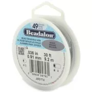 Fil Cablé 49 brins - Beadalon - 0.91 mm Acier x9,2 m