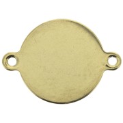Intercalaire rond 2 anneaux 24.8x18 mm en Acier inox Doré x1|raw }}