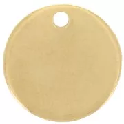 Sequin rond 12 mm - médaille à graver en Acier inoxydable 304 Doré x1