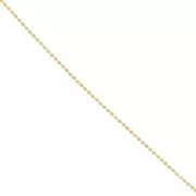 Chaîne maille boule 1.6 mm en Acier inoxydable 316L Doré x1m