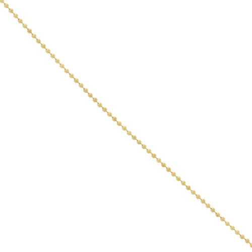 Chaîne maille boule 1.6 mm en Acier inoxydable 316L Doré x1m