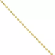 Chaîne maille boule 1.6 mm en Acier inoxydable 316L Doré x1m