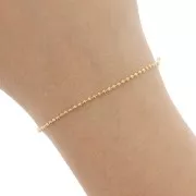 Chaîne maille boule 1.6 mm en Acier inoxydable 304 Doré x1m