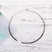 Tour de cou torque rigide plat 14.2 cm en Acier inox x1