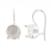Crochets porte-cabochon 1028 8 mm en Argent 925 x2|raw }}