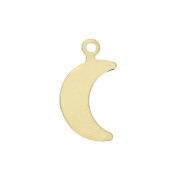 Pendentif lune 14x7.5 mm - Plaqué Or 3 microns x1|raw }}